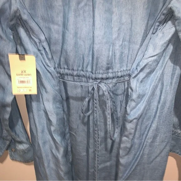 NWT TERRA & SKY MINI SHIRT DRESS SIZE 2x 20-22W - Picture 7 of 7